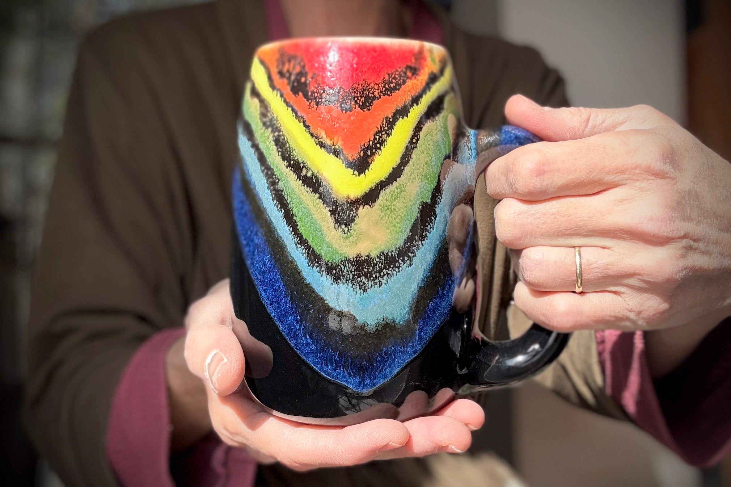 04-D Rainbow Family Mug, 24 oz.