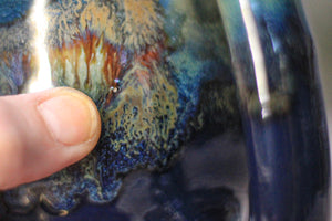 02-D Blue 'FLOW' PROTOTYPE Textured Mug, 18 oz.