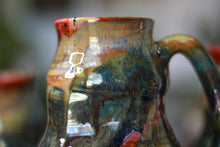 Load image into Gallery viewer, 02-D Olive &#39;FLOW&#39; Barely Flared Textured Divot Mug, 18 oz. (This listing is for one mug)