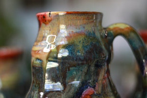 02-D Olive 'FLOW' Barely Flared Textured Divot Mug, 18 oz. (This listing is for one mug)