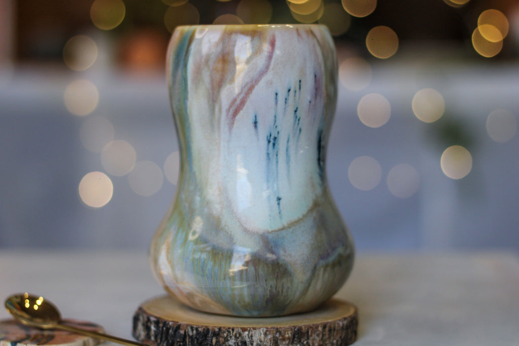 13-B Soft Earth Series PROTOTYPE Gourd Mug - MINOR MISFIT, 22 oz. - 10% off