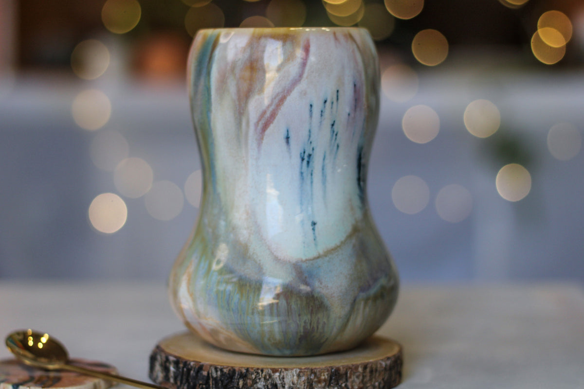 13-B Soft Earth Series PROTOTYPE Gourd Mug - MINOR MISFIT, 22 oz. - 10% off