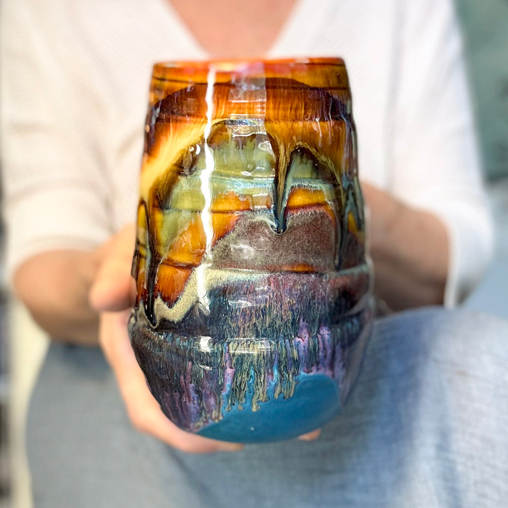 01-A New Earth Swirly Mug, TOP SHELF - 26 oz.