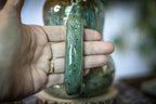 01-D Mossy Wave Notched Acorn Gourd Mug, 19 oz.