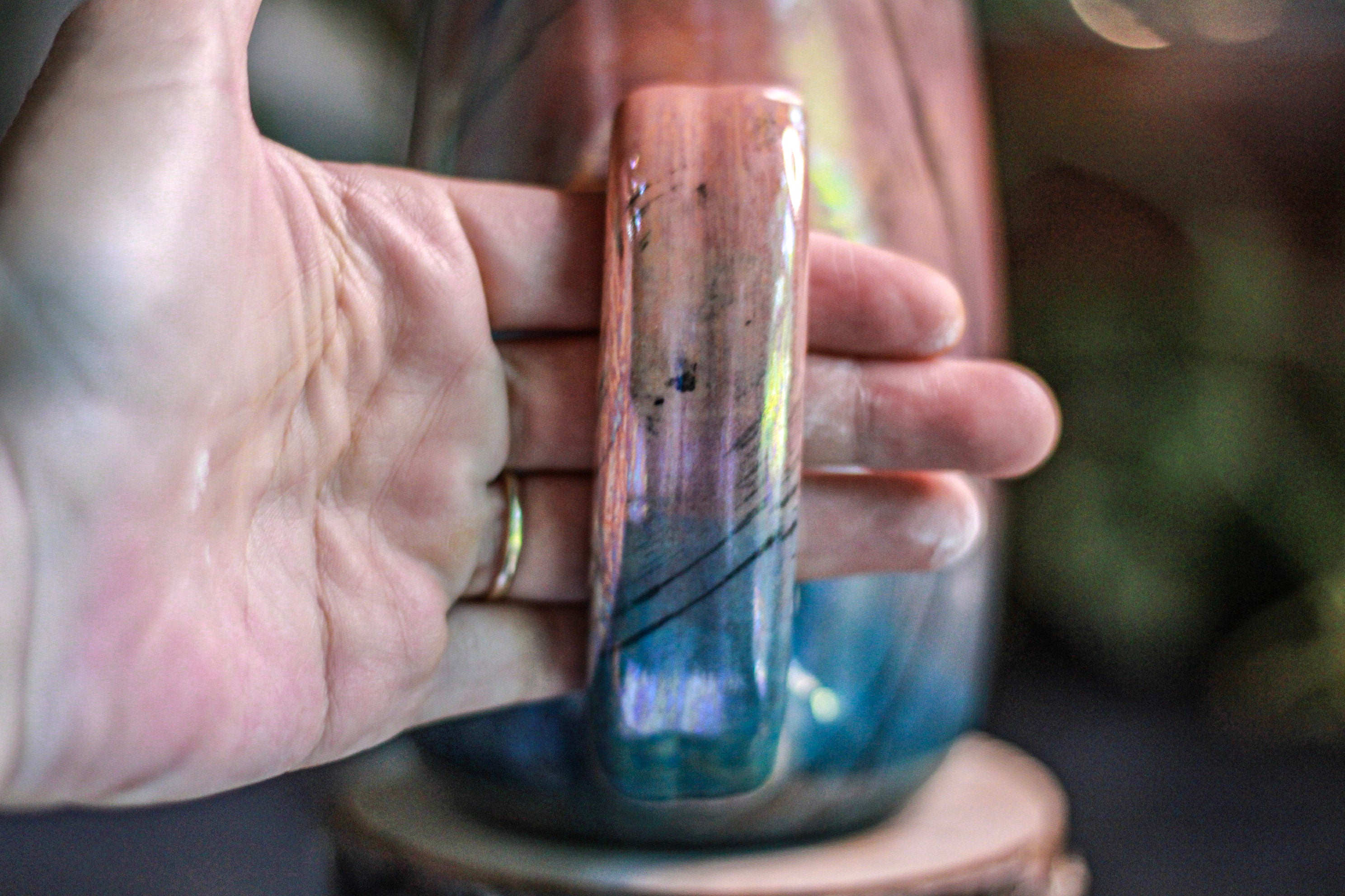 01-A Labradorite PROTOTYPE Mug - MINOR MISFIT, 25 oz. - 15% off
