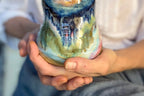 01-D Pastel 'FLOW' Barely Flared Textured Divot Mug, 22 oz. (This listing is for one mug)