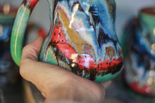 Load image into Gallery viewer, 01-C &#39;FLOW&#39; Barely Flared Textured Divot Mug - TOP SHELF, 22 oz. (This listing is for one mug)