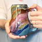 05-C Midnight Rainbow Gourd Mug, TOP SHELF - 24 oz.
