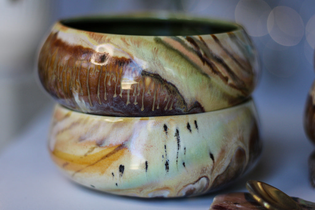 28-D Soft Earth Series WABI-SABI Bowl, 8 oz. (This listing is for one bowl)