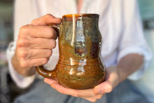 Load image into Gallery viewer, 09-G Brown PROTOTYPE Textured Divot Mug, 20 oz.