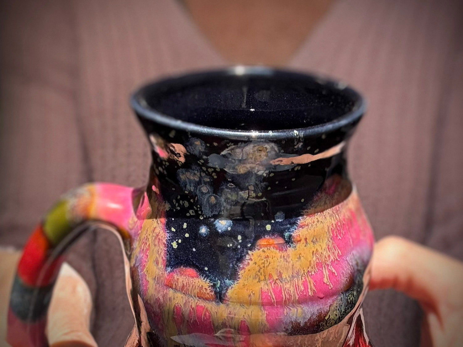 04-B Starry Night/Strawberry Hills Cuddle Mug - TOP SHELF, 24 oz.