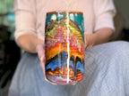 05-B Rainbow Valley Textured Stein Mug, 22 oz.