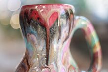 Load image into Gallery viewer, 04-B Rainbow &#39;FLOW&#39; Gourd Mug, 16 oz.