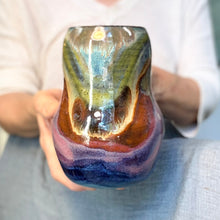 Load image into Gallery viewer, 05-C Midnight Rainbow Gourd Mug, TOP SHELF - 24 oz.