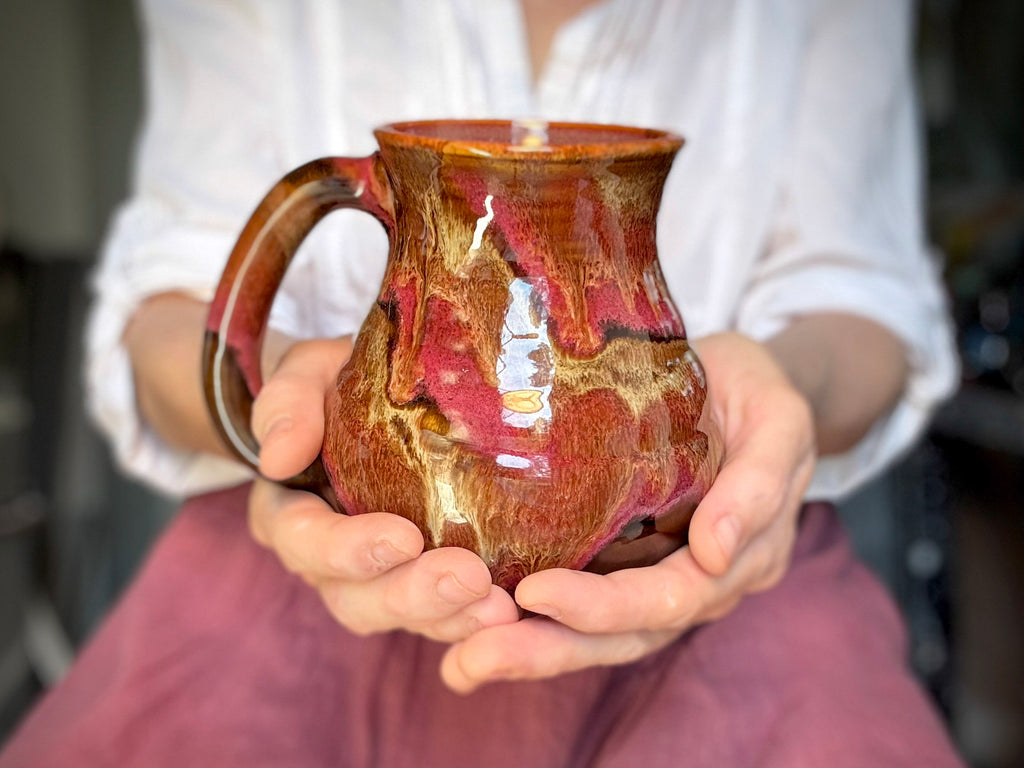 05-D Molten Grotto Textured Flared Mug, 21 oz.