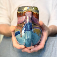 Load image into Gallery viewer, 05-C Midnight Rainbow Gourd Mug, TOP SHELF - 24 oz.