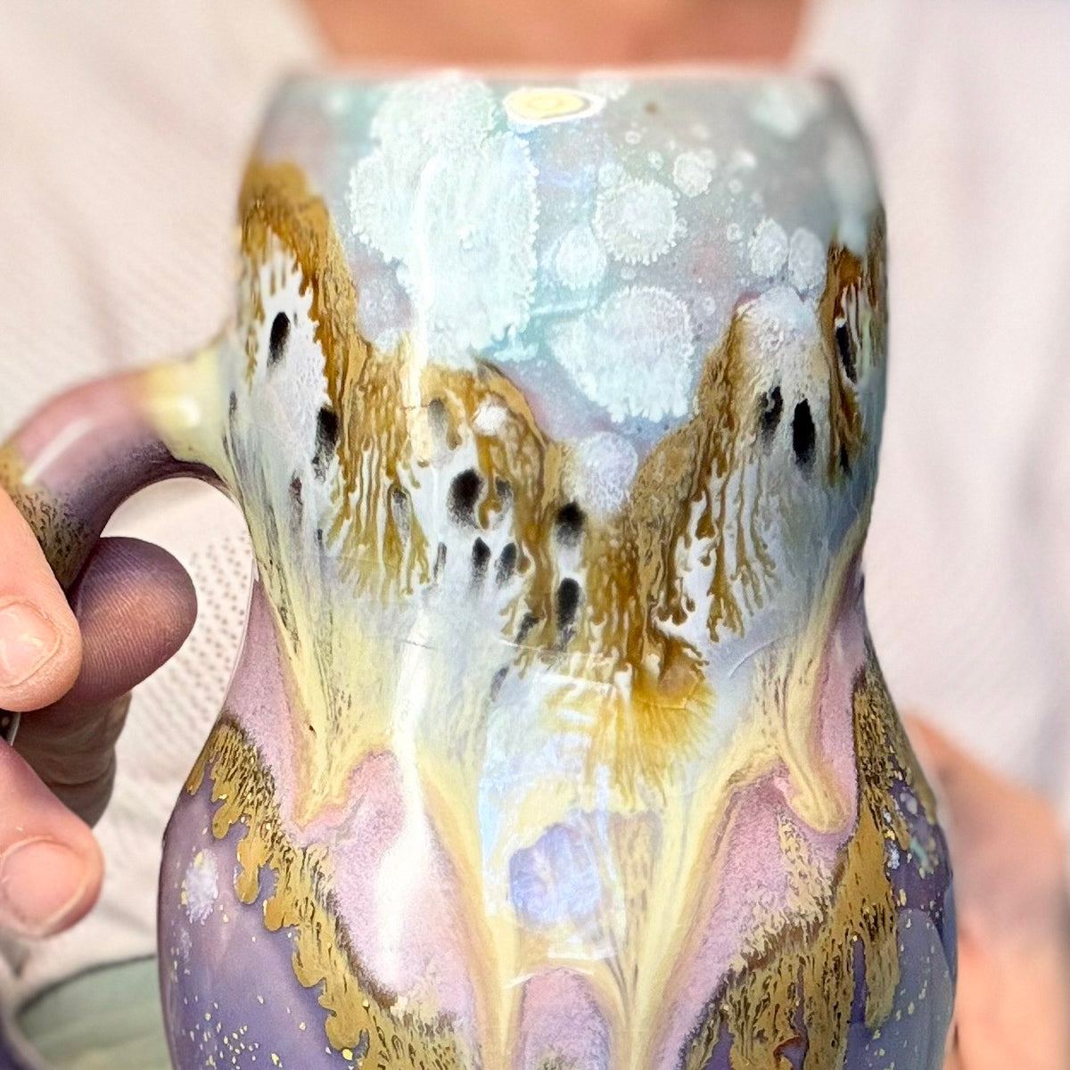 04-B Lavender Fields Curvy Mug, TOP SHELF - 25 oz.