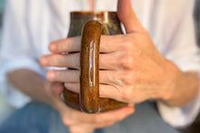 Load image into Gallery viewer, 09-G Brown PROTOTYPE Textured Divot Mug, 20 oz.