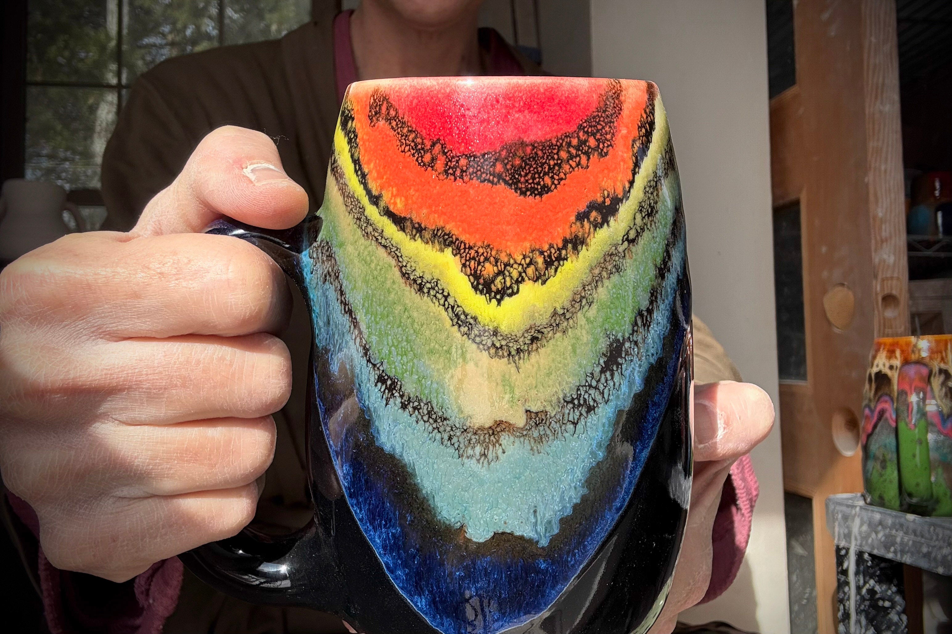 04-D Rainbow Family Mug, 24 oz.