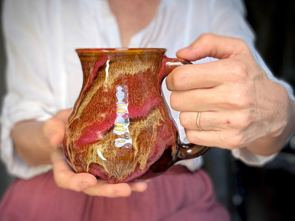 05-D Molten Grotto Textured Flared Mug, 21 oz.