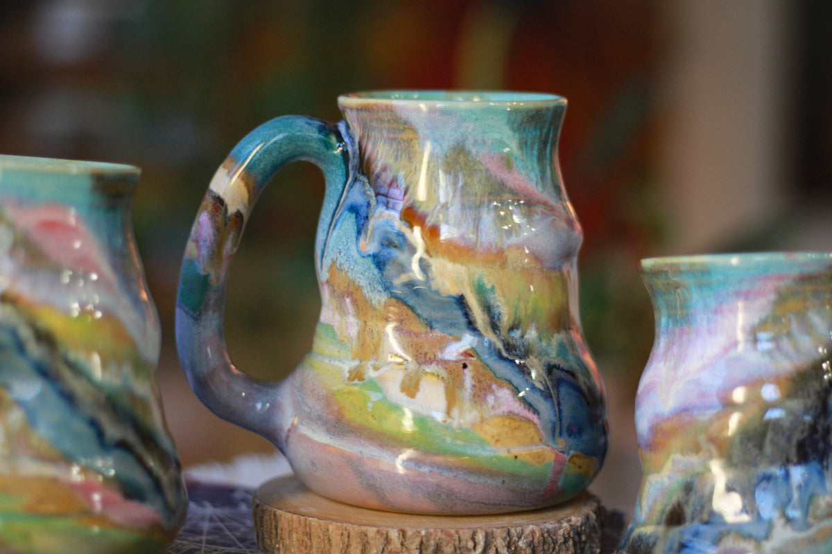 05-C Pastel 'FLOW' Cuddle Mug, 19 oz. (This listing is for one mug)