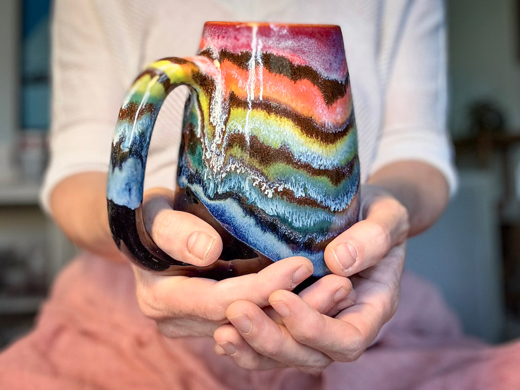 05-B Rainbow Family Mug - TOP SHELF, 26 oz.