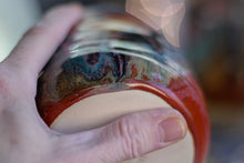 Load image into Gallery viewer, 04-B Amber 'FLOW' Variation Textured DAD Mug - MINOR MISFIT, 18 oz. - 10% off (This listing is for one mug)