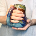 05-C Midnight Rainbow Gourd Mug, TOP SHELF - 24 oz.