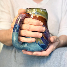 Load image into Gallery viewer, 05-C Midnight Rainbow Gourd Mug, TOP SHELF - 24 oz.