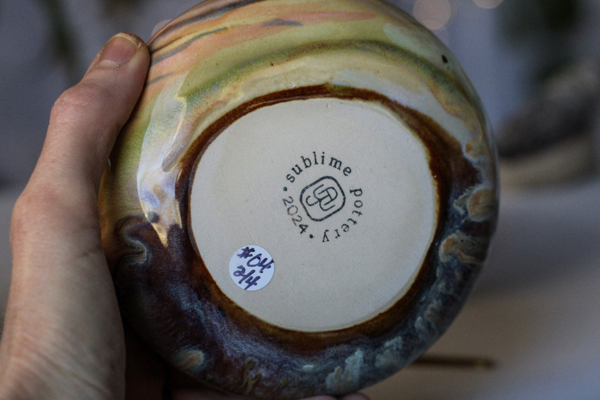 28-D Soft Earth Series WABI-SABI Bowl, 8 oz. (This listing is for one bowl)