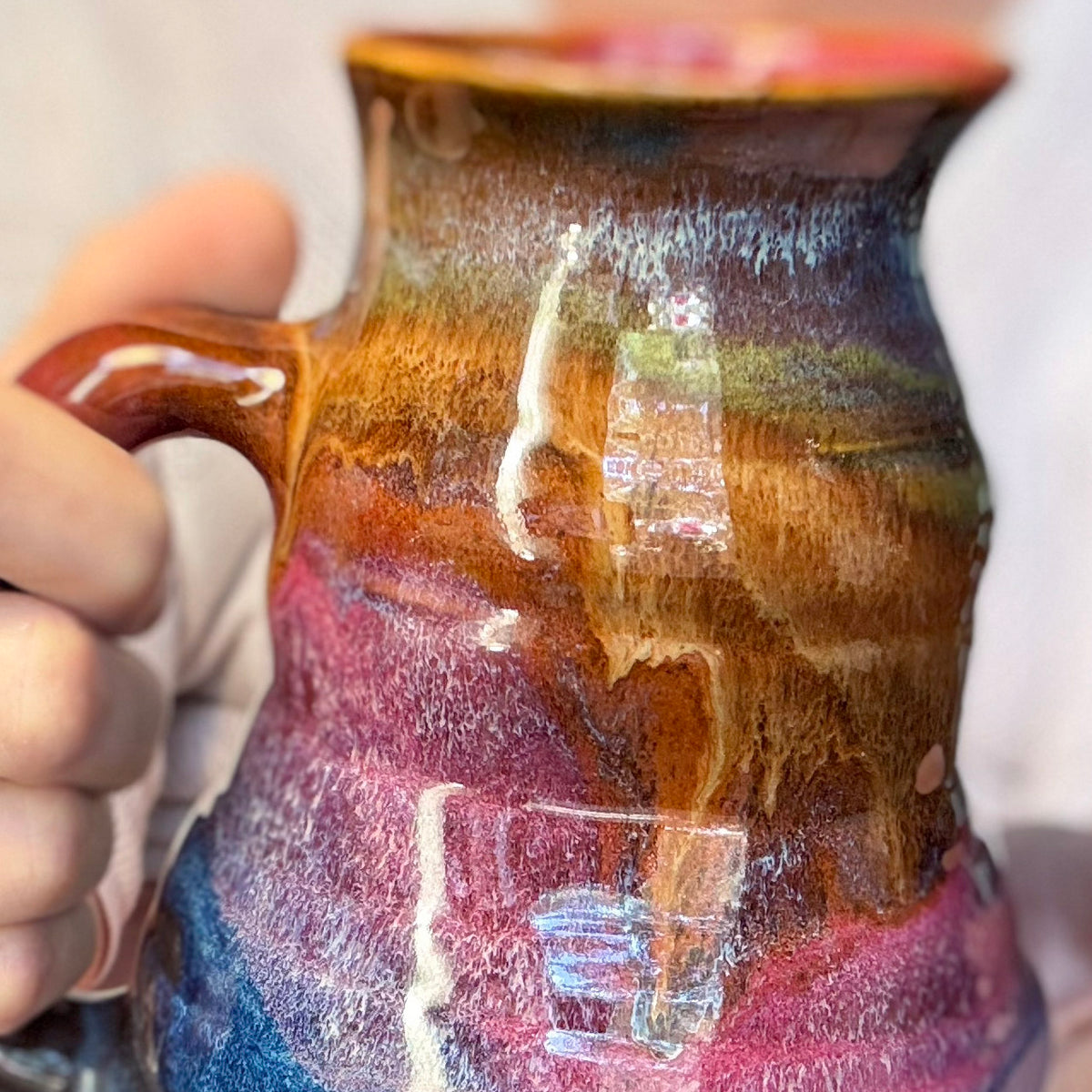 04-C Earthy Rainbow Cuddle Mug, 26 oz.