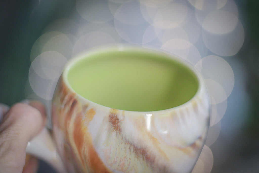 06-B Soft Earth Series Gourd Mug - TOP SHELF MISFIT, 18 oz.