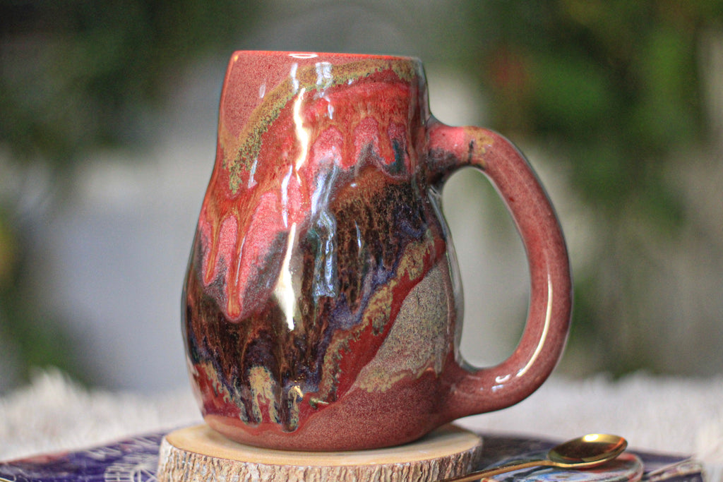 03-E Earthy Mauve 'FLOW' PROTOTYPE  Mug, 22 oz.