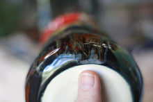 Load image into Gallery viewer, 02-D Olive &#39;FLOW&#39; Barely Flared Textured Divot Mug, 18 oz. (This listing is for one mug)
