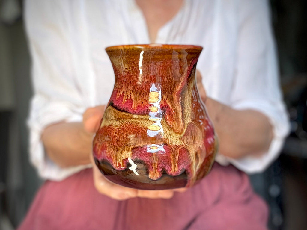 05-D Molten Grotto Textured Flared Mug, 21 oz.