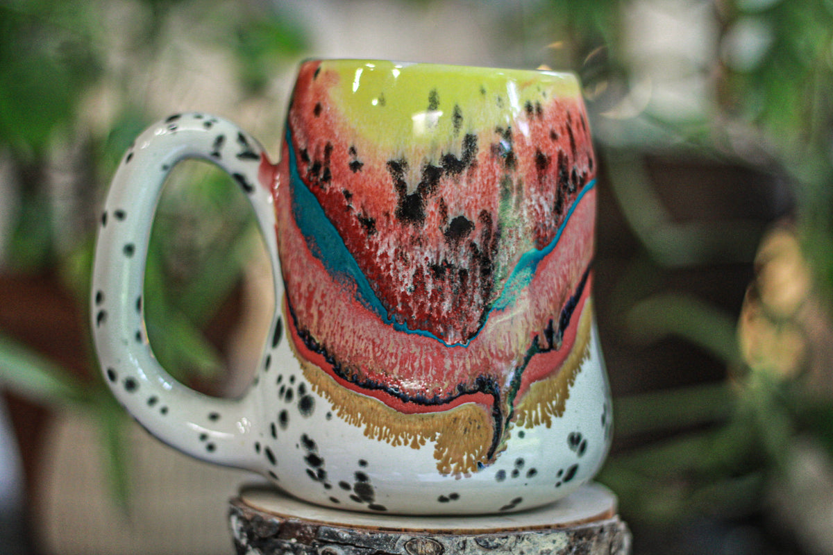 05-B Desert Rainbow Gourd Mug, 22 oz.
