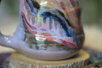 04-E Lavender PROTOTYPE Barely Flared Textured Divot Mug, 20 oz.