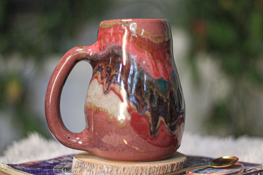 03-E Earthy Mauve 'FLOW' PROTOTYPE  Mug, 22 oz.