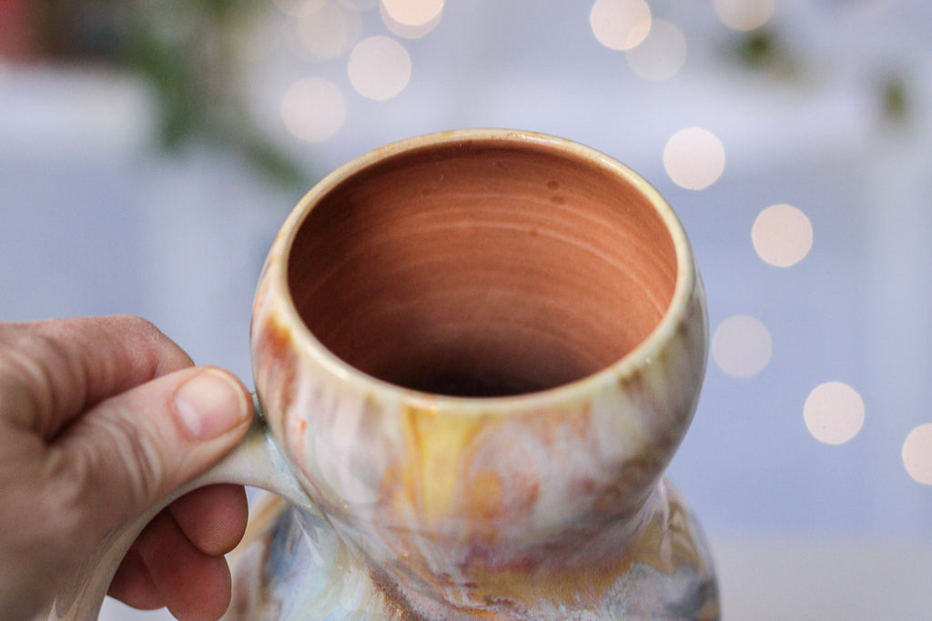 04-B Soft Earth Series PROTOTYPE Gourd Mug, 17 oz.