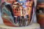 04-B Amber 'FLOW' Variation Textured DAD Mug - MINOR MISFIT, 18 oz. - 10% off (This listing is for one mug)
