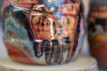 Load image into Gallery viewer, 04-B Amber 'FLOW' Variation Textured DAD Mug - MINOR MISFIT, 18 oz. - 10% off (This listing is for one mug)
