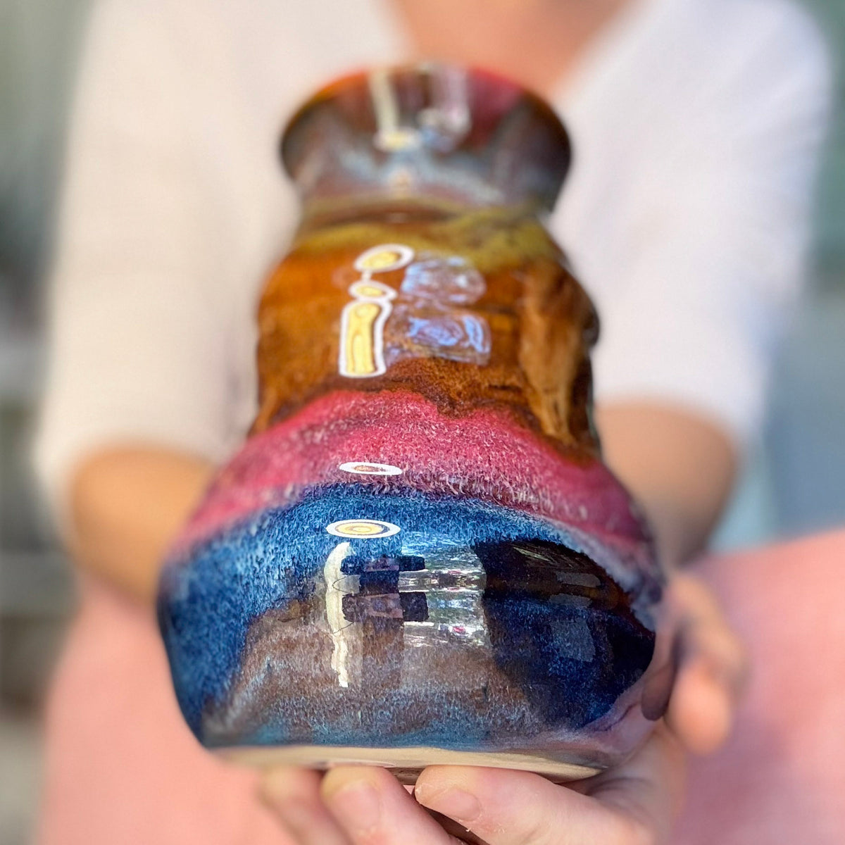 04-C Earthy Rainbow Cuddle Mug, 26 oz.