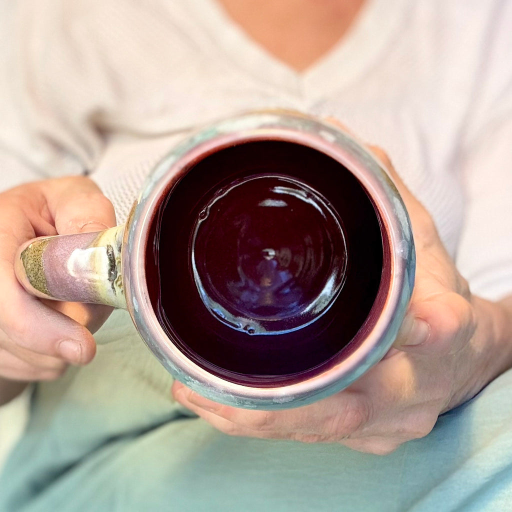04-B Lavender Fields Curvy Mug, TOP SHELF - 25 oz.