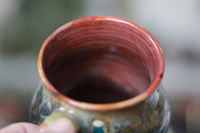 Load image into Gallery viewer, 02-D Olive &#39;FLOW&#39; Barely Flared Textured Divot Mug, 18 oz. (This listing is for one mug)