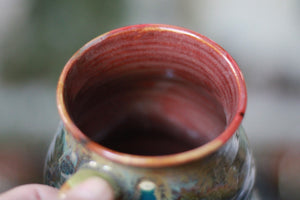 02-D Olive 'FLOW' Barely Flared Textured Divot Mug, 18 oz. (This listing is for one mug)