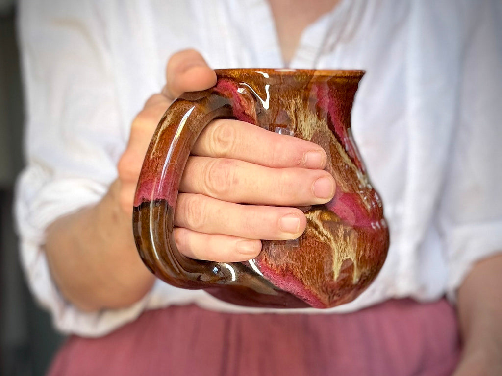 05-D Molten Grotto Textured Flared Mug, 21 oz.