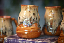 Load image into Gallery viewer, 05-F Caramel Barely Flared Textured Divot Mug, 18 oz. (This listing is for one mug)