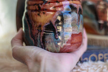 Load image into Gallery viewer, 04-B Amber 'FLOW' Variation Textured DAD Mug - MINOR MISFIT, 18 oz. - 10% off (This listing is for one mug)