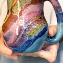 Load image into Gallery viewer, 05-C Midnight Rainbow Gourd Mug, TOP SHELF - 24 oz.