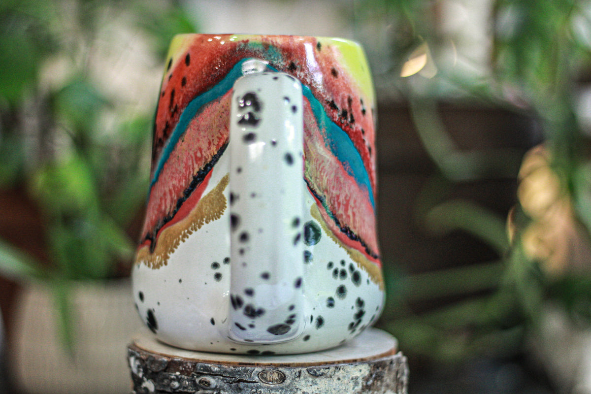 05-B Desert Rainbow Gourd Mug, 22 oz.